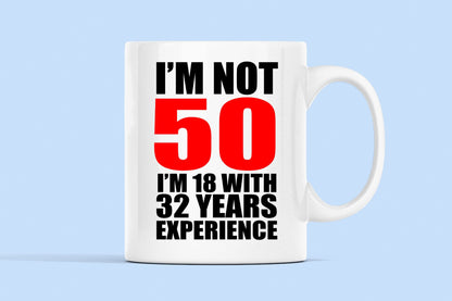 Personalised 50th Birthday Coffee Mug