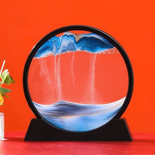 3D Flowing Sand Art Hour Glass Decor