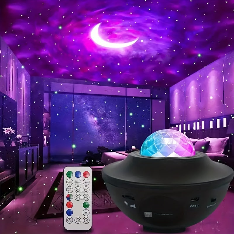 Star Galaxy Remote Controlled Projector Night Light Projector Bluetooth Speaker