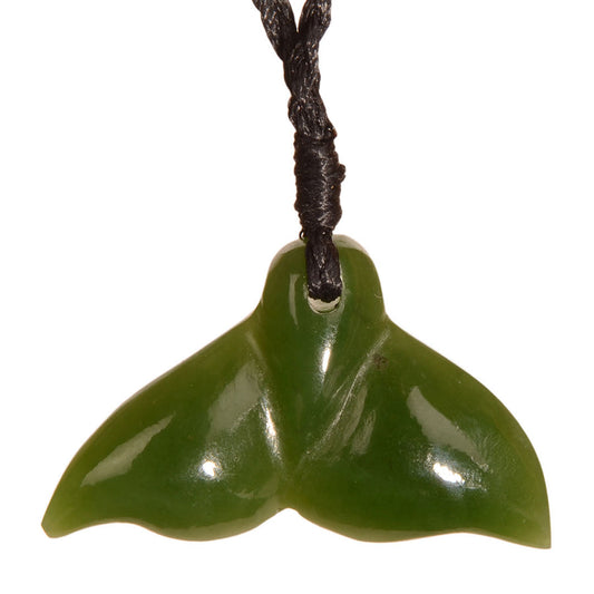 Jade Giant Whale Tail Pendant
