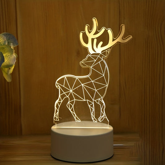 3D Deer LED Night Light
