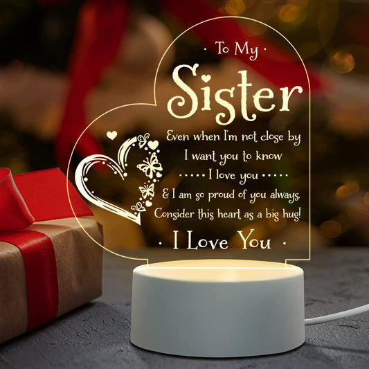 3D Sister's Gift Night Light