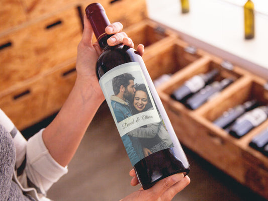 Personalized Mr & Mrs Wine Bottle Label Stickers