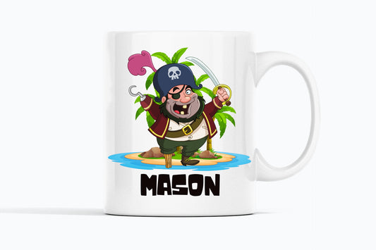 Pirate Island Personalised Kids Mug